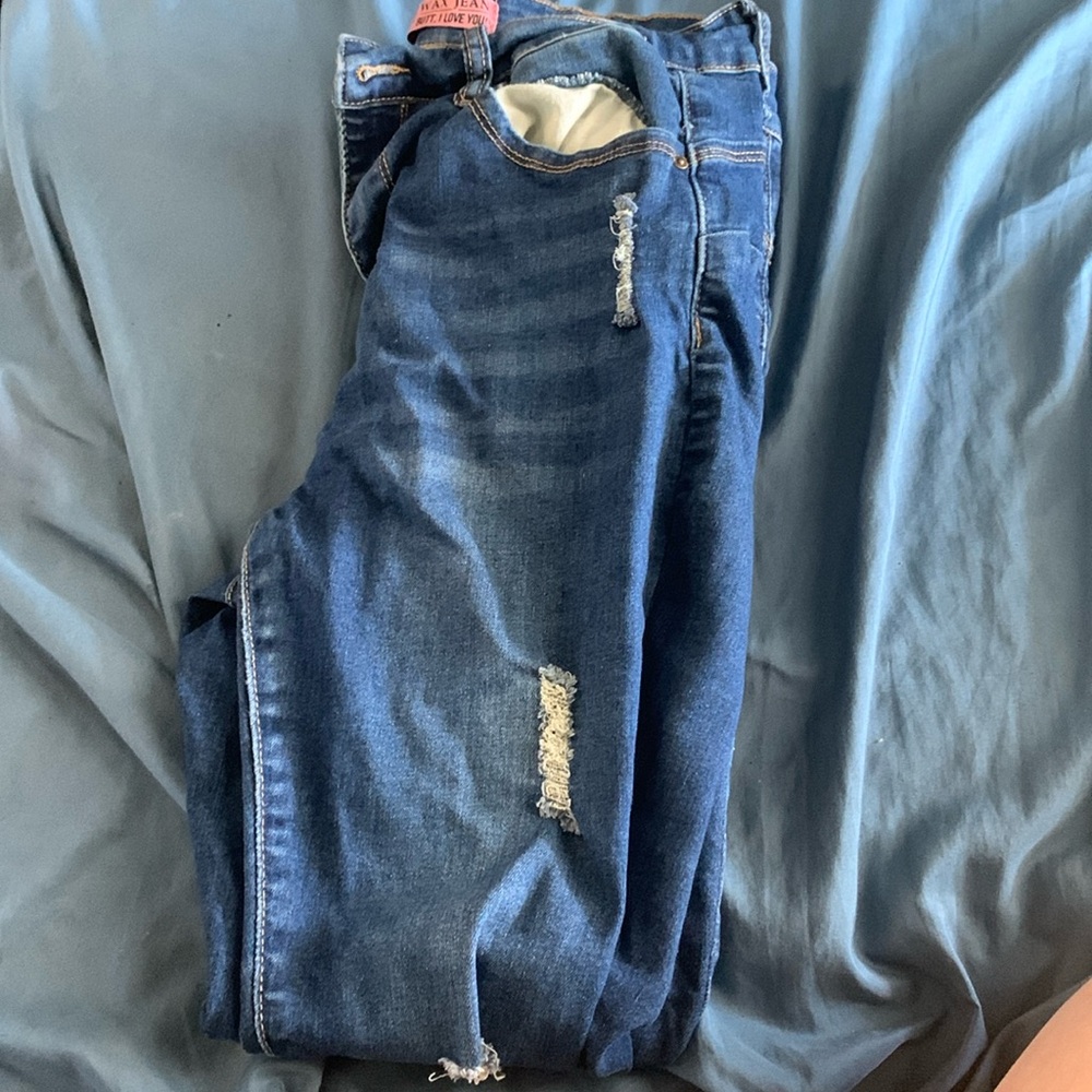 Ripped jeans size 9 barely worn